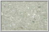 Bi-Bo-Beads, 5,3x2,4mm, crystal, trans., 150 Stk. (ca. 11g)