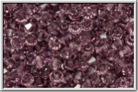 Bhm. Kristallschliffperle, Bicone, 3mm, amethyst, trans., 50 Stk.