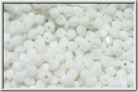 Bhm. Kristallschliffperle, Bicone, 3mm, white, op., 50 Stk.