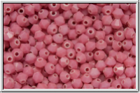 Bhm. Kristallschliffperle, Bicone, 3mm, coral pink, op., 50 Stk.