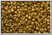 RR-11-0191f, MIYUKI Rocailles, 11/0, 24kt bright gold, met., plated, matte, 1g (Kleinere Menge!)