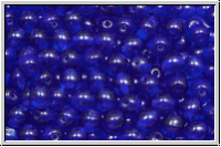 bhm. Glasperle, rund, 4mm, cobalt, trans., 50 Stk.