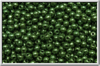 bhm. Glasperle, rund, 3mm, green, met., 50 Stk.