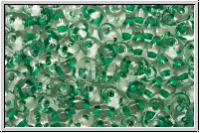 SD-00030-44856, SuperDuo Beads, crystal, trans., lt. green-ld., 10g