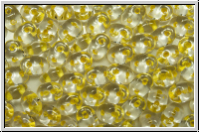 SD-00030-44886, SuperDuo Beads, crystal, trans., yellow-ld., 10g