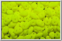 SD-02010-25121, SuperDuo Beads, white, alabaster, yellow neon, 10g