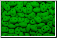 SD-02010-25124, SuperDuo Beads, white, alabster, green neon, 10g