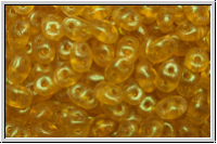 SD-10060-56952, SuperDuo Beads, topaz, trans., stardust, 10g