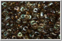 SD-10230-22501, SuperDuo Beads, topaz, sm., trans., celsian, 10g