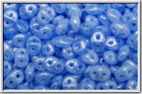 SD-31010-14400, SuperDuo Beads, sapphire, opal, luster, 10g