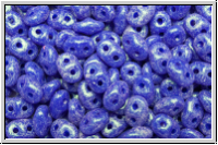 SD-33050-56952, SuperDuo Beads, blue, op., stardust, 10g