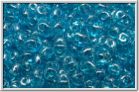 SD-60020-14400, SuperDuo Beads, aqua, trans., luster, 10g