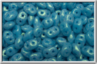 SD-63020-56952, SuperDuo Beads, blue, baby, op., stardust, 10g