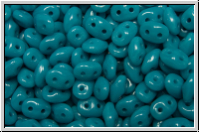 SD-63900-00000, SuperDuo Beads, turquoise, dk., op., 10g