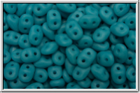 SD-63900-84110, SuperDuo Beads, turquoise, dk., op., matte, 10g