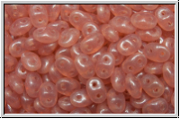 SD-71010-14400, SuperDuo Beads, rose, opal, luster, 10g