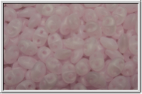 SD-71200-84110, SuperDuo Beads, rose, lt., opal, matte, 10g