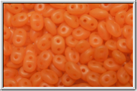 SD-81250-84110, SuperDuo Beads, orange, opal, matte, 10g