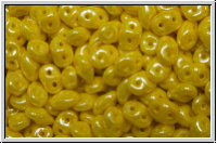 SD-83120-14400, SuperDuo Beads, yellow, op., luster, 10g