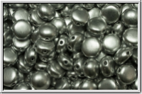 Candy-Beads, 8mm, silver, met., satin, 25 Stk.