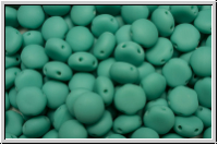 Candy-Beads, 8mm, blue turquoise, op., matte, 25 Stk.
