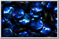 Ripple-Beads, 12mm, crystal, trans., full azuro, 12 Stk.