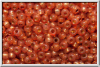 RR-11-4244, MIYUKI Rocailles, 11/0, persimmon (dyed), trans., silver-ld., duracoat, 10g