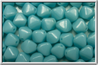 bhm. Glasperle, Bicone, 6mm, baby blue, lt., op., 30 Stk.