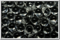 Drop Beads, 4x6mm, crystal, trans., 20 Stk.