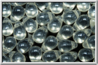 Drop Beads, 4x6mm, crystal, trans., white iris. sfinx, 20 Stk.