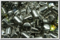 Bhm. Gumdrop-Beads, 7x10mm, crystal, trans., sahara, 12 Stk.