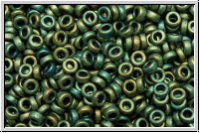 MSP-2008, MIYUKI Spacers, 2,2x1mm, green, met., matte, iris., 5g