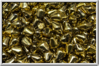 Spiky-Button, 8x5mm, bronze, dorado, met., 25 Stk.