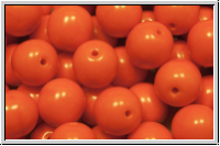 bhm. Glasperle, rund, 8mm, orange, op., 10 Stk.
