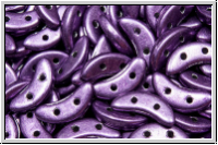 Crescent-Beads, 10x5x2,3mm, purple, met., saturated, 25 Stk.
