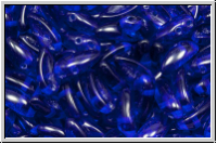Chili-Beads, 2-Loch, 11x4mm, cobalt, trans., 25 Stk.