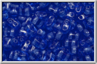 Bi-Bo-Beads, 5,3x2,4mm, blue, trans., 150 Stk. (ca. 11g)