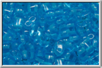 Bi-Bo-Beads, 5,3x2,4mm, aqua, med., trans., 150 Stk. (ca. 11g)