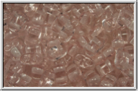 Bi-Bo-Beads, 5,3x2,4mm, rosaline, dk., trans., 150 Stk. (ca. 11g)