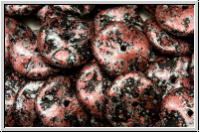 Ripple-Beads, 12mm, black, op., red, tweedy, 12 Stk.