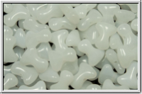 Tee-Beads, PRECIOSA, 2x8mm, white, alabaster, 50 Stk.