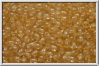 bhm. Glasperle, rund, 3mm, crystal, trans., champagne luster, 50 Stk.