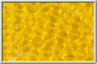Bhm. Glasschliffperle, feuerpol., 8mm, sunflower, trans., 10 Stk.