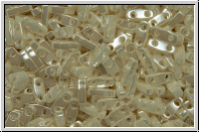 QTL-0592, MIYUKI Quarter Tila Beads, ivory pearl, ceylon, 5g