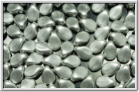 Pip-Beads, 5x7mm, silver, met., satin, 50 Stk.