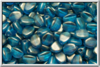 PB-00030-29266, Pinch Beads, 5x3mm, crystal, trans., celestial blue, halo, 65 Stk.