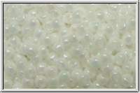 R-11-0401, TOHO Rocailles, 11/0, white, op., AB, 10g