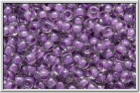 R-11-0936, TOHO Rocailles, 11/0, crystal, trans., med. purple-ld., 10g