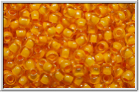 R-11-0962, TOHO Rocailles, 11/0, crystal, trans., papaya-ld., 10g