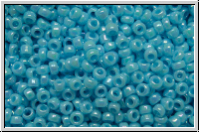 R-15-0403, TOHO Rocailles, 15/0, blue turquoise, op., AB, 5g